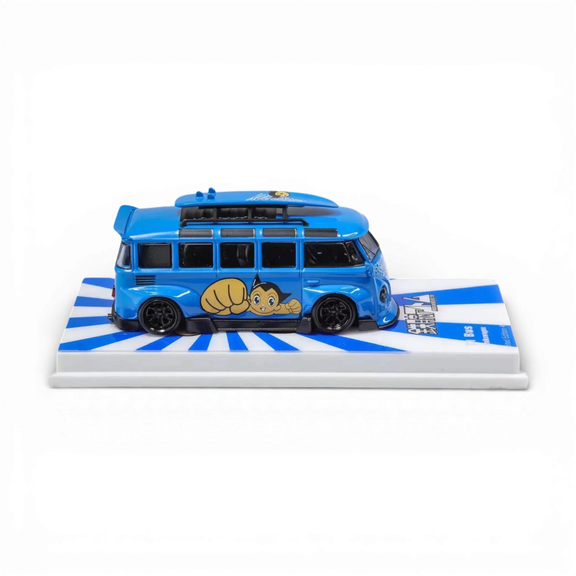 Flame VW Volkswagen T1 Astro Boy Blue 1:64 - ToylandEU