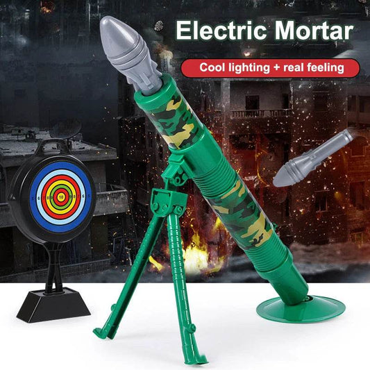 Flash Cannon Mortar Toy Set Automatic Rocket Launcher with 6 Luminous Shells for Kids Birthday Gifts - ToylandEU