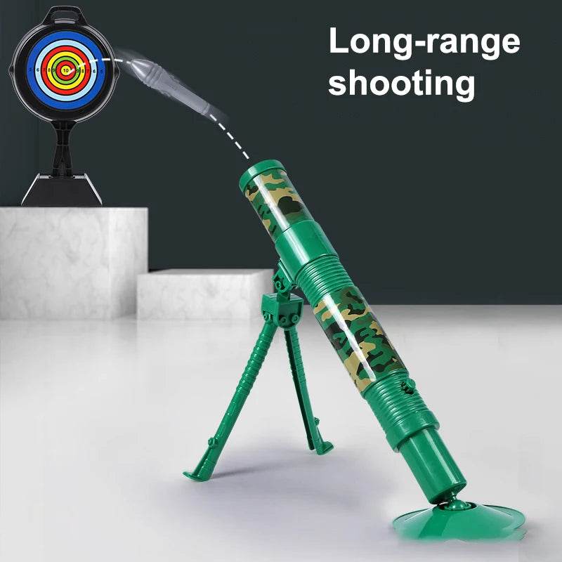 Flash Cannon Mortar Toy Set Automatic Rocket Launcher with 6 Luminous Shells for Kids Birthday Gifts - ToylandEU