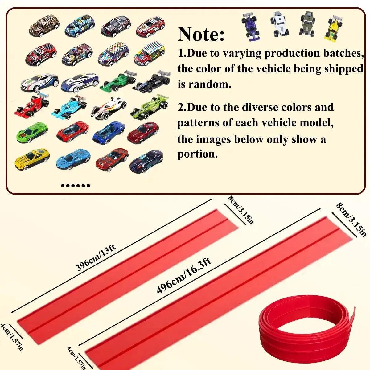  Flexible DIY Race Track For 1 64 Cars Portable Roll Up -  ToylandEU™