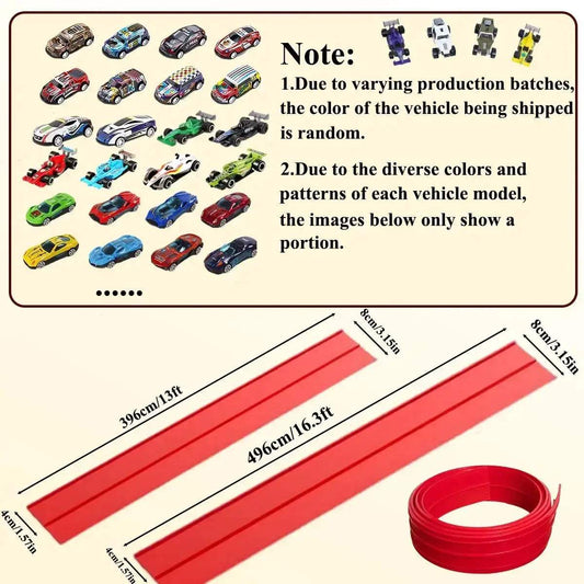  Flexible DIY Race Track For 1 64 Cars Portable Roll Up -  ToylandEU™