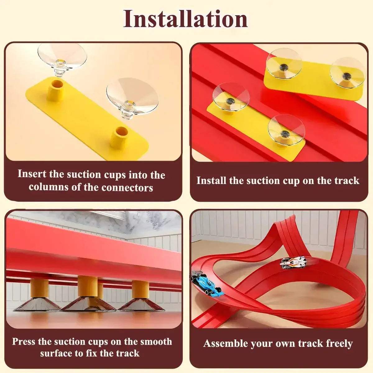 Flexible DIY Race Track For 1/64 Cars Portable Roll Up - ToylandEU
