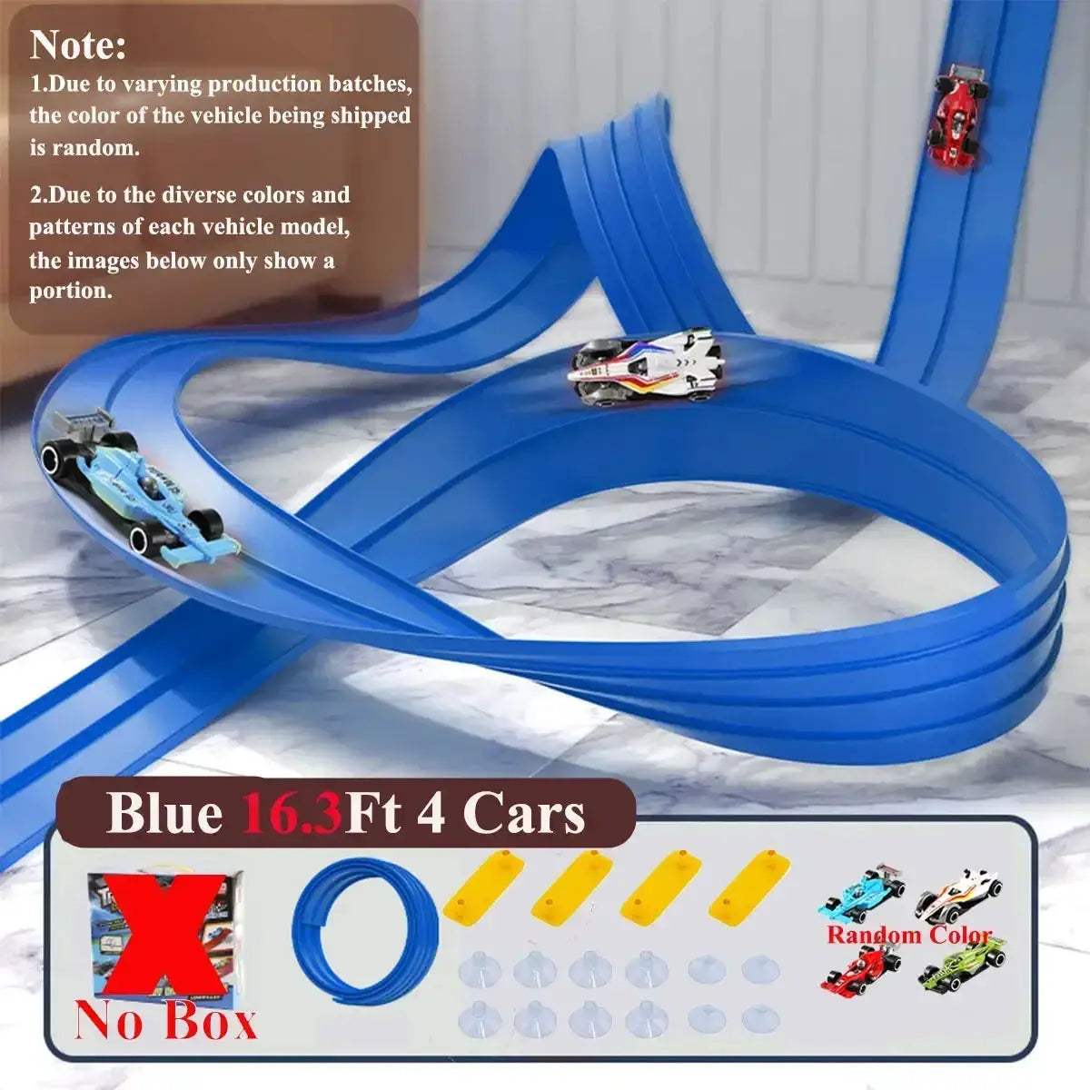 Flexible DIY Race Track For 1/64 Cars Portable Roll Up - ToylandEU