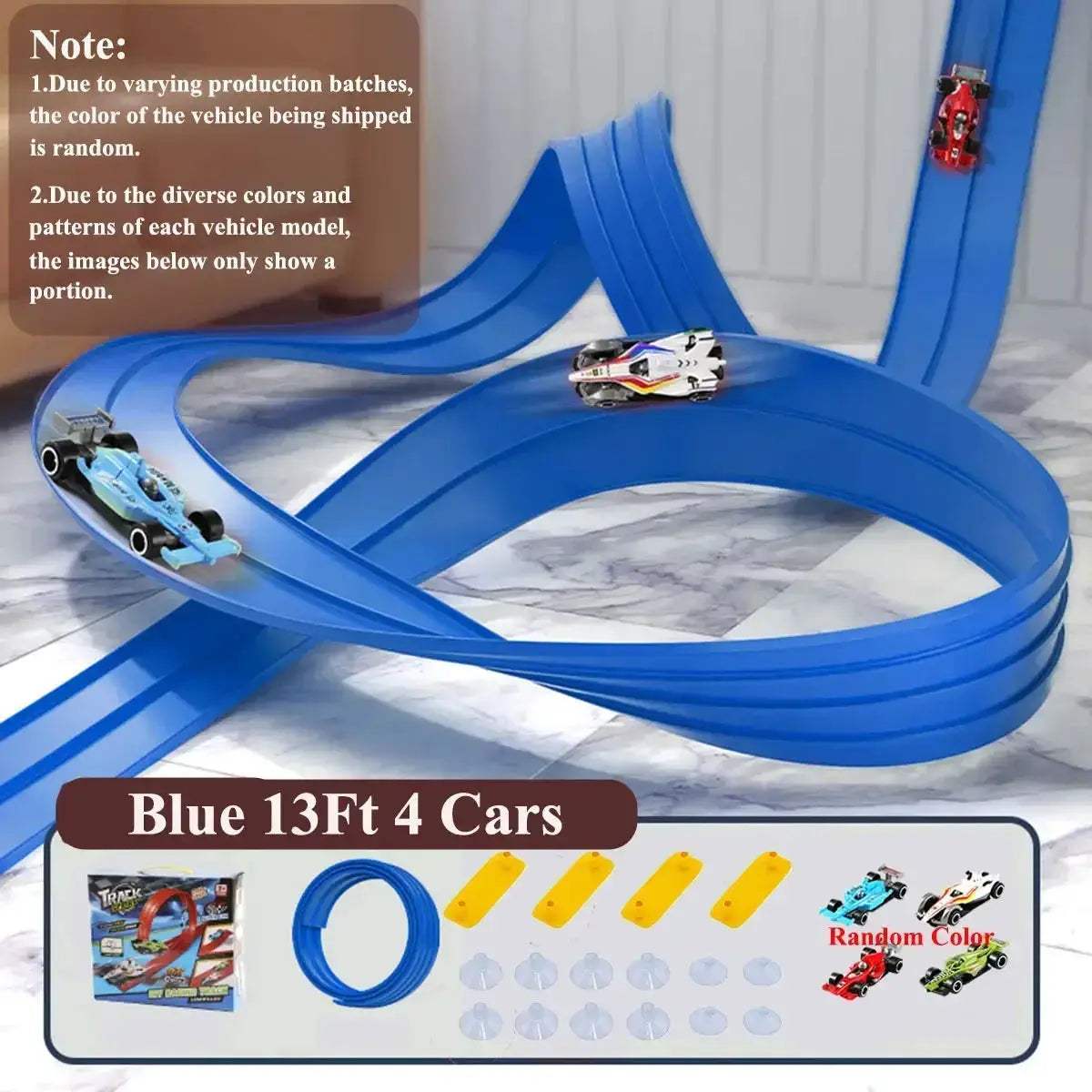 Flexible DIY Race Track For 1/64 Cars Portable Roll Up - ToylandEU