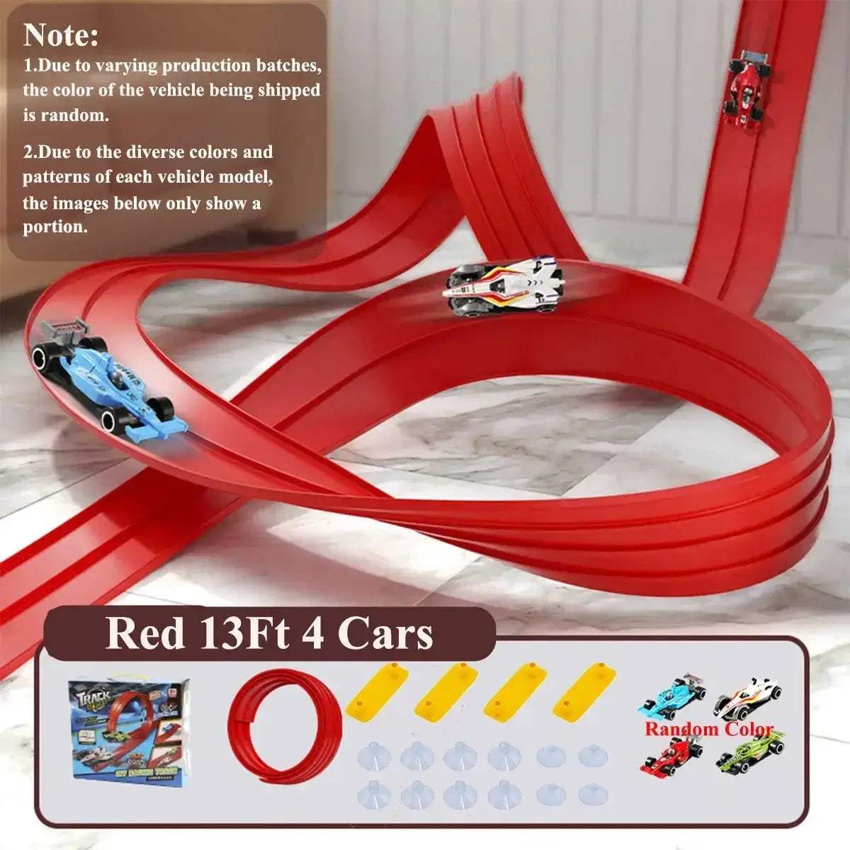 Flexible DIY Race Track For 1/64 Cars Portable Roll Up - ToylandEU