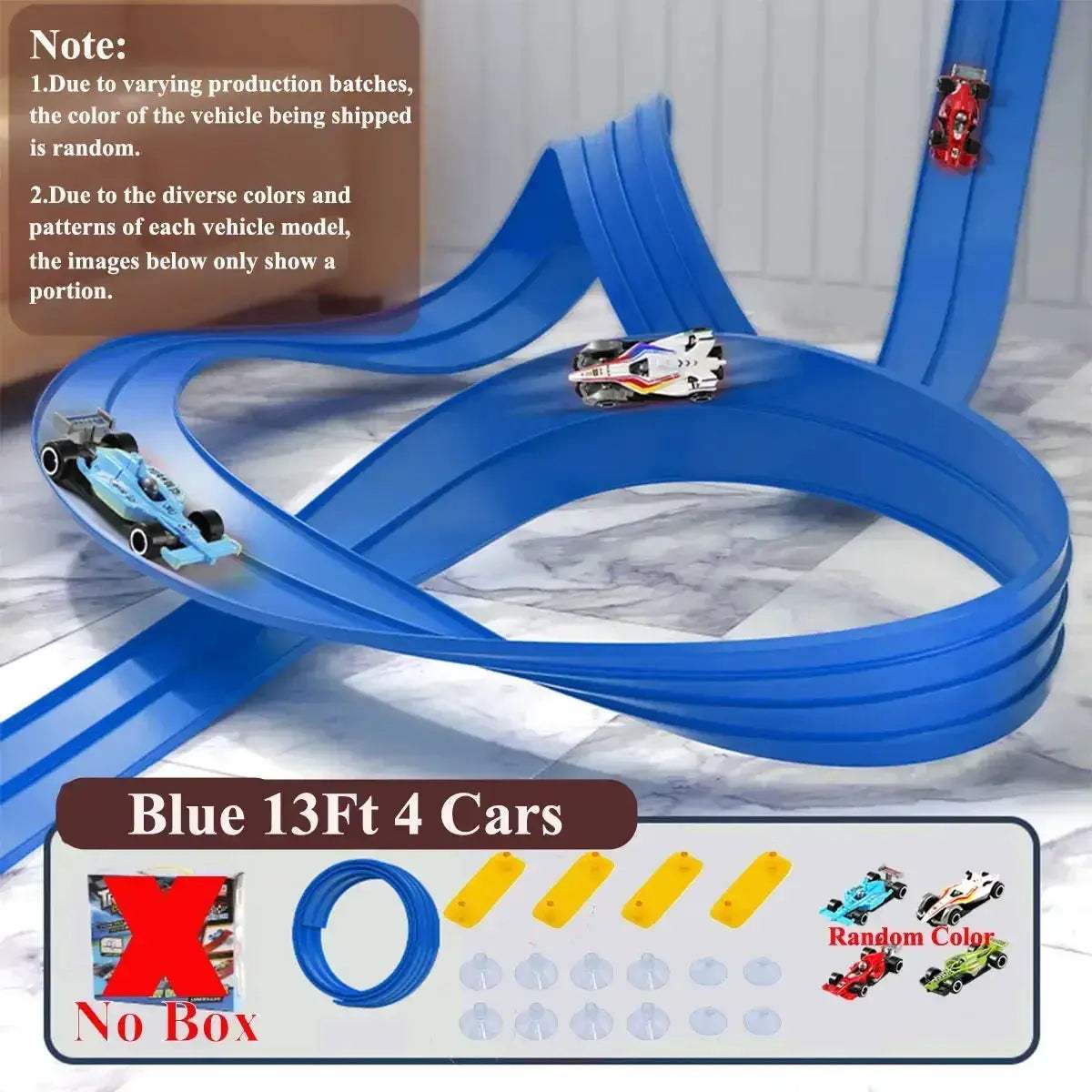 Flexible DIY Race Track For 1/64 Cars Portable Roll Up - ToylandEU