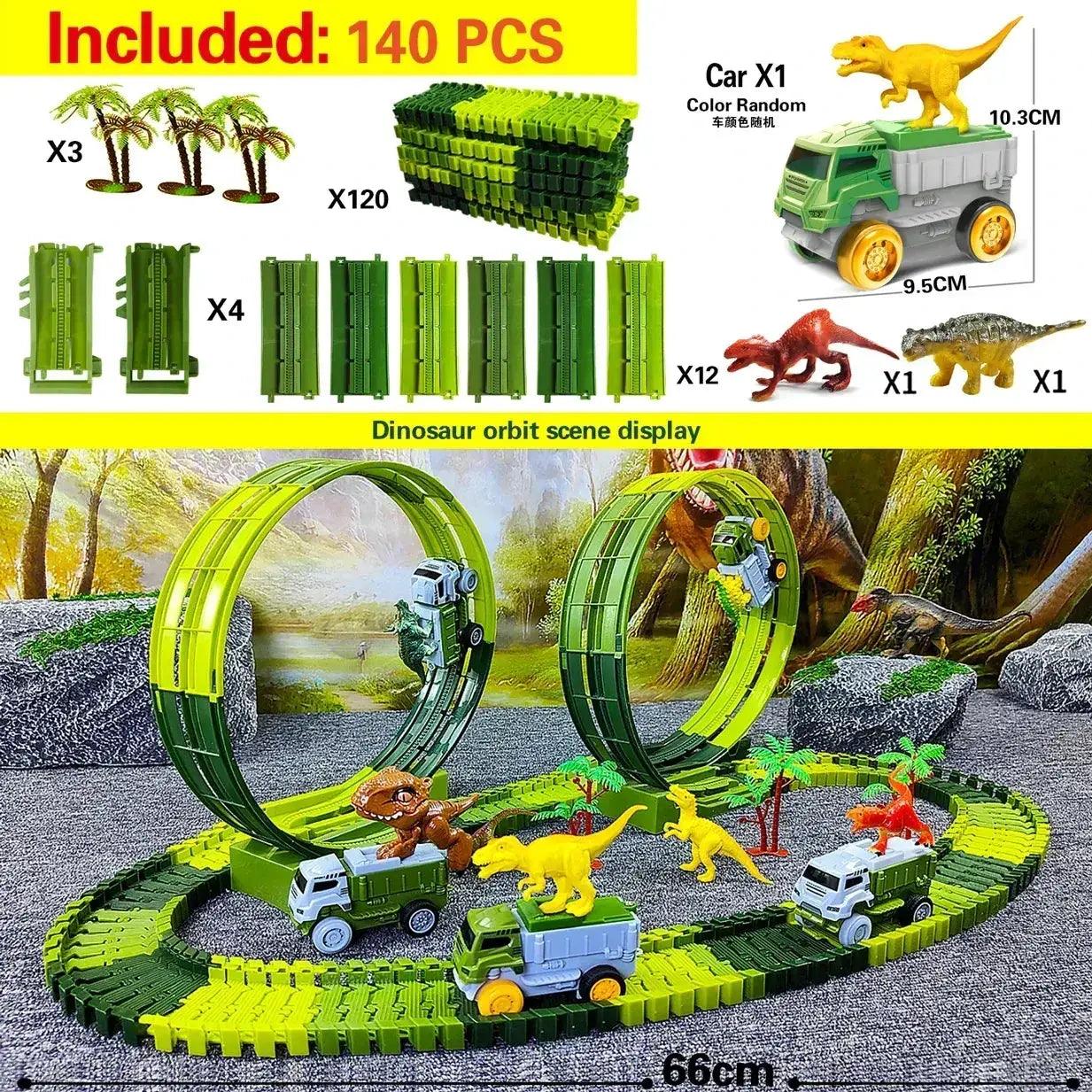  Flexible Dinosaur Car Track LED Lights For Kids -  ToylandEU™