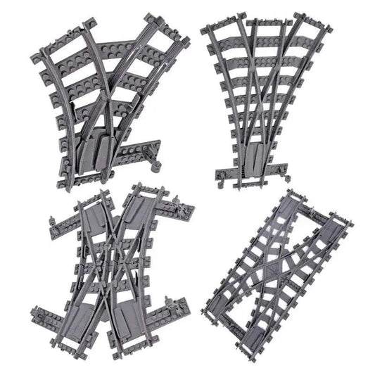  Flexible Train Tracks Left Right Switch Lego Premium -  ToylandEU™