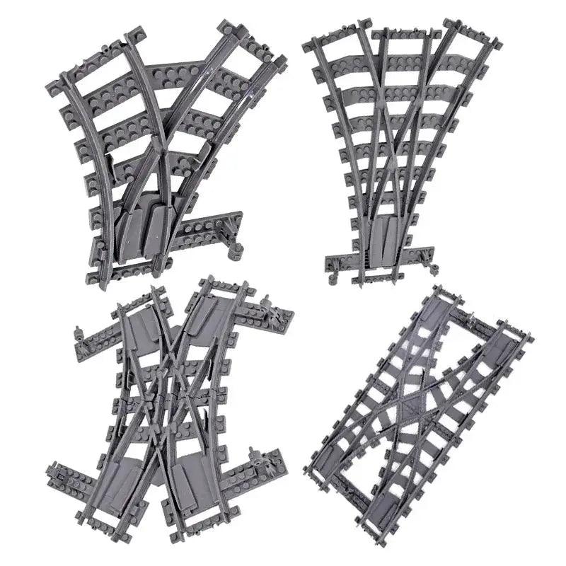  Flexible Train Tracks Left Right Switch Lego Premium -  ToylandEU™