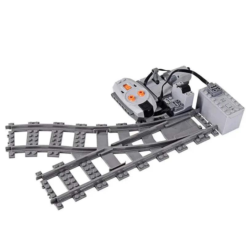 Flexible Train Tracks and Forked Crossing for Lego Compatible Blocks - ToylandEU