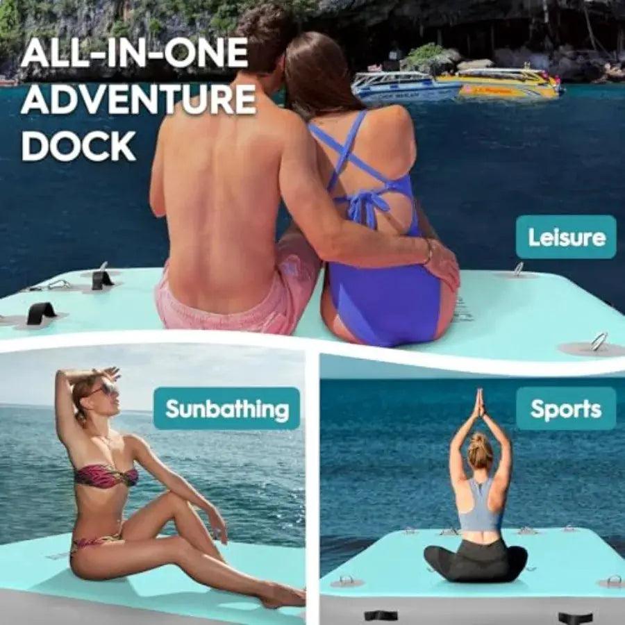  Inflatable Floating Dock With Ramp For Easy Access -  ToylandEU™
