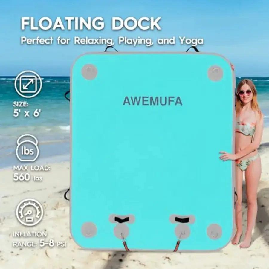  Inflatable Floating Dock With Ramp For Easy Access -  ToylandEU™