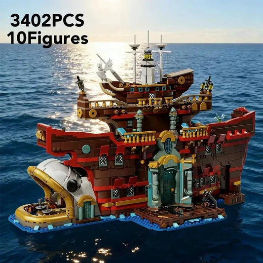  Floating Restaurant Model Kit Lego Blocks Easy Build -  ToylandEU™