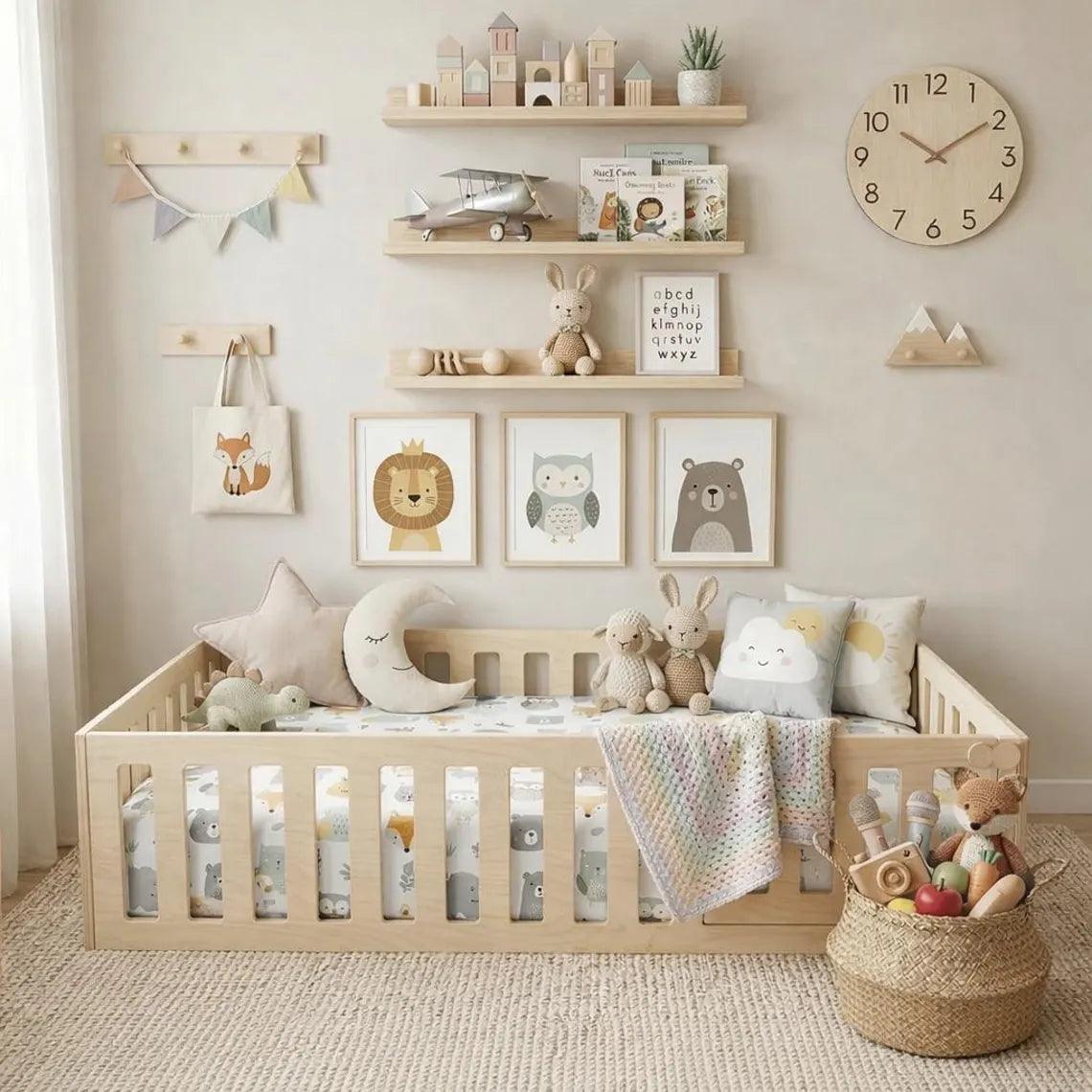 Floor Bed | Baltic Birch Sides Untreated | Toylandeu™