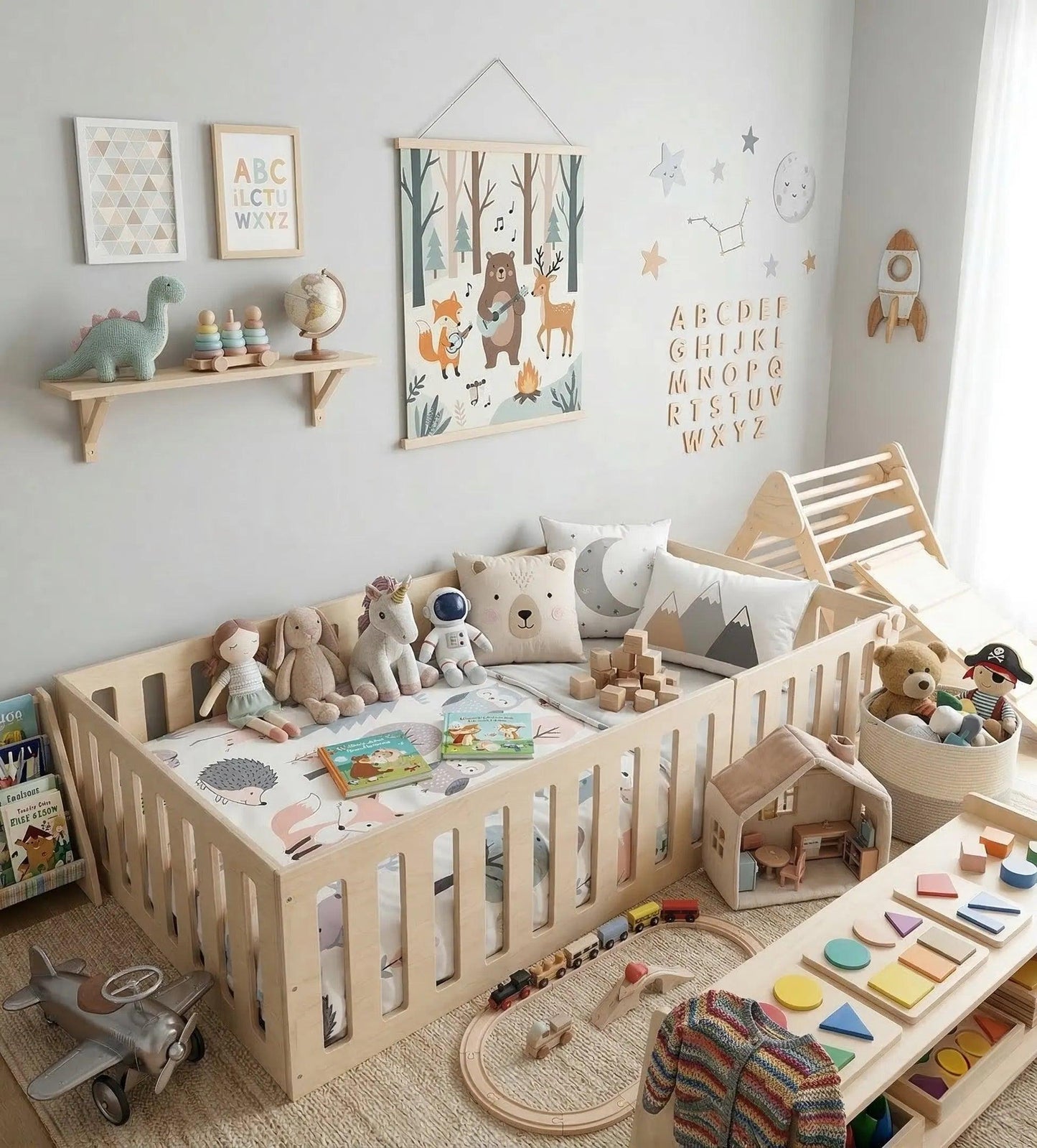 Floor Bed | Baltic Birch Sides Untreated | Toylandeu™