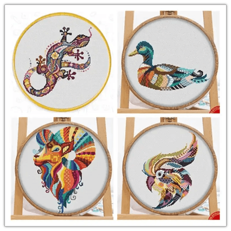  Floral Cross Stitch Kit for Handcrafting - World of Warcraft Inspired Needlework -  ToylandEU™