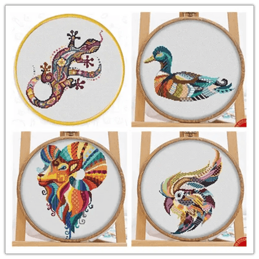  Floral Cross Stitch Kit for Handcrafting - World of Warcraft Inspired Needlework -  ToylandEU™