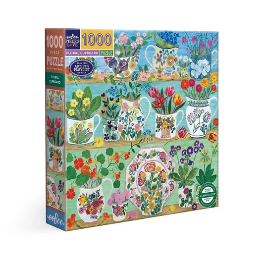  Floral Cupboard 1000 Piece Jigsaw Puzzle Sturdy Pieces -  ToylandEU™