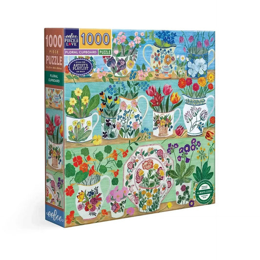  Floral Cupboard 1000 Piece Jigsaw Puzzle Sturdy Pieces -  ToylandEU™