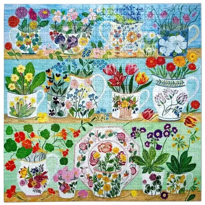 Floral Cupboard 1000 Piece Jigsaw Puzzle With Sturdy Pieces - ToylandEU