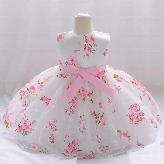  Floral Embroidered Baby Girl Dress For First Birthday -  ToylandEU™