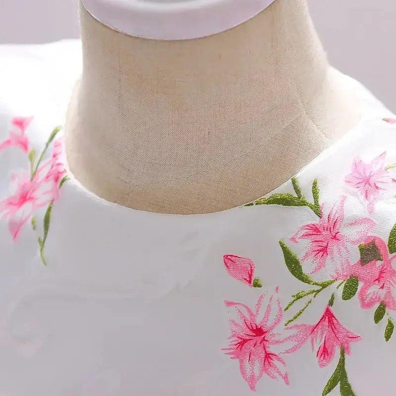  Floral Embroidered Baby Girl Dress For First Birthday -  ToylandEU™