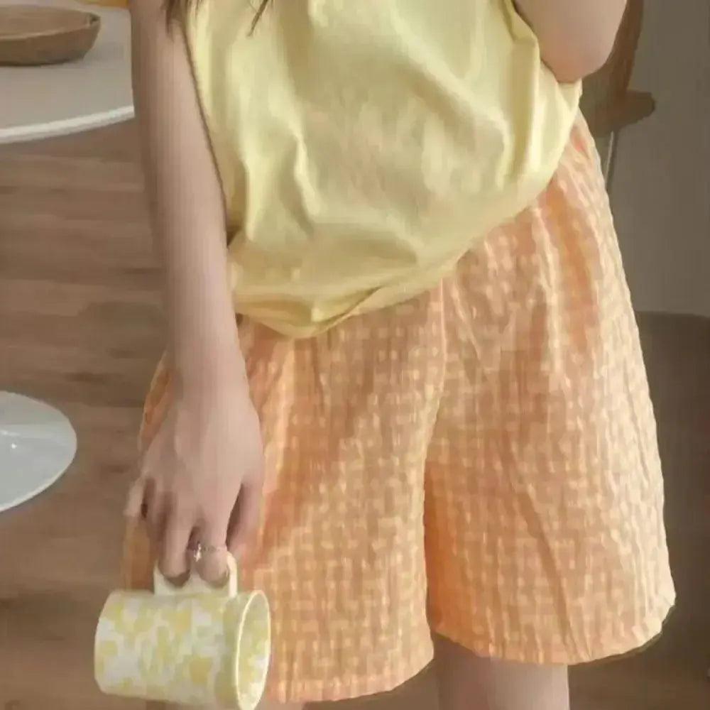  Floral Plaid Pajamas For Women High Waisted Sleepwear -  ToylandEU™