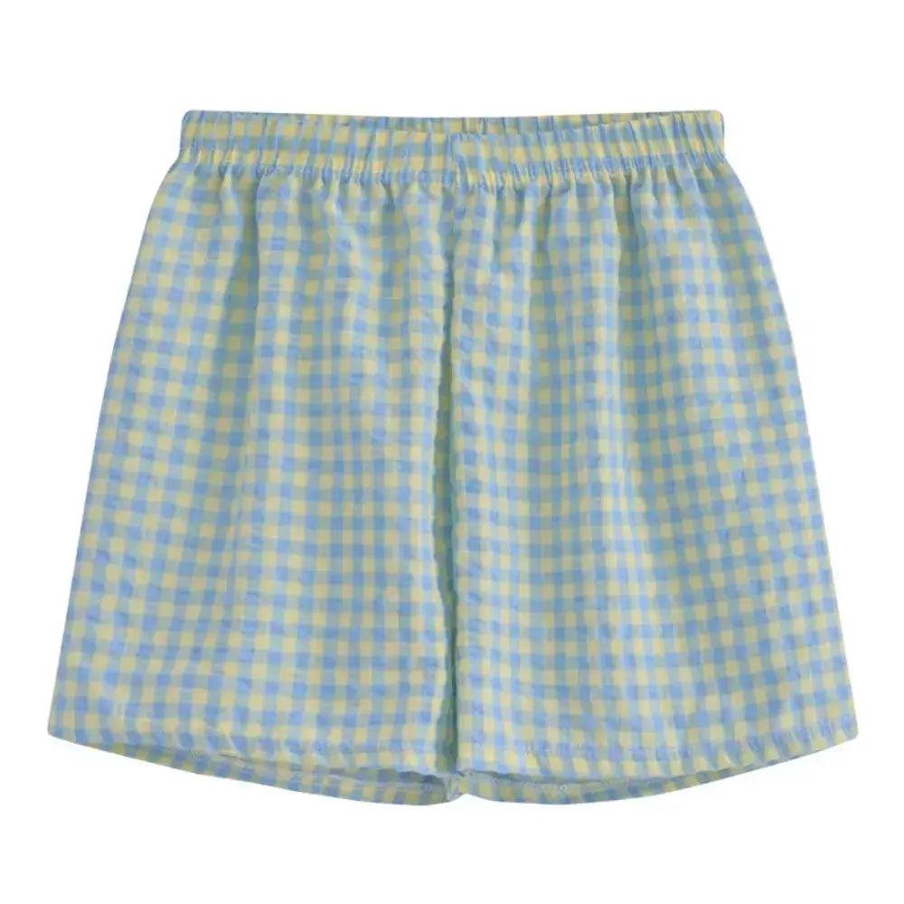  Floral Plaid Pajamas For Women High Waisted Sleepwear -  ToylandEU™