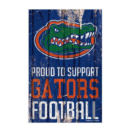 Florida Gators 11x17 Wood Sign Proudly Supports Team Spirit - ToylandEU