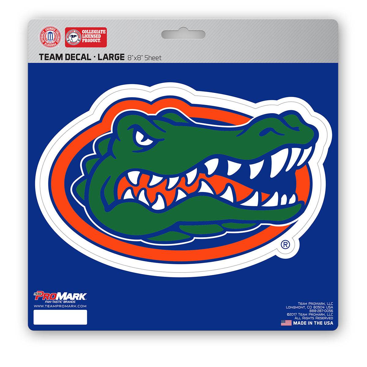 Florida Gators 8x8 Die Cut Vinyl Decal UV Laminated - ToylandEU
