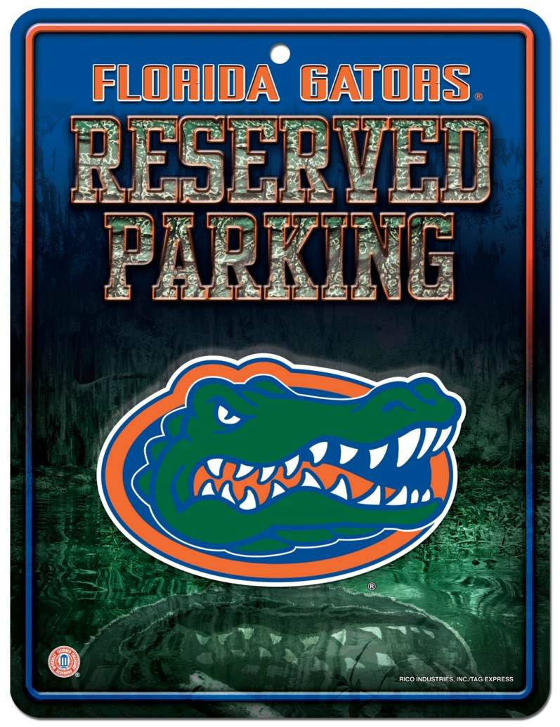 Florida Gators Embossed Metal Parking Sign Special Order - ToylandEU