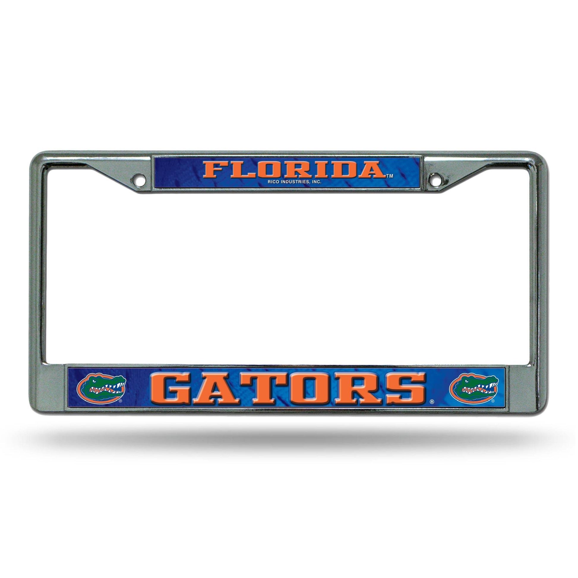 Florida Gators License Plate Frame Chrome Printed Insert - ToylandEU