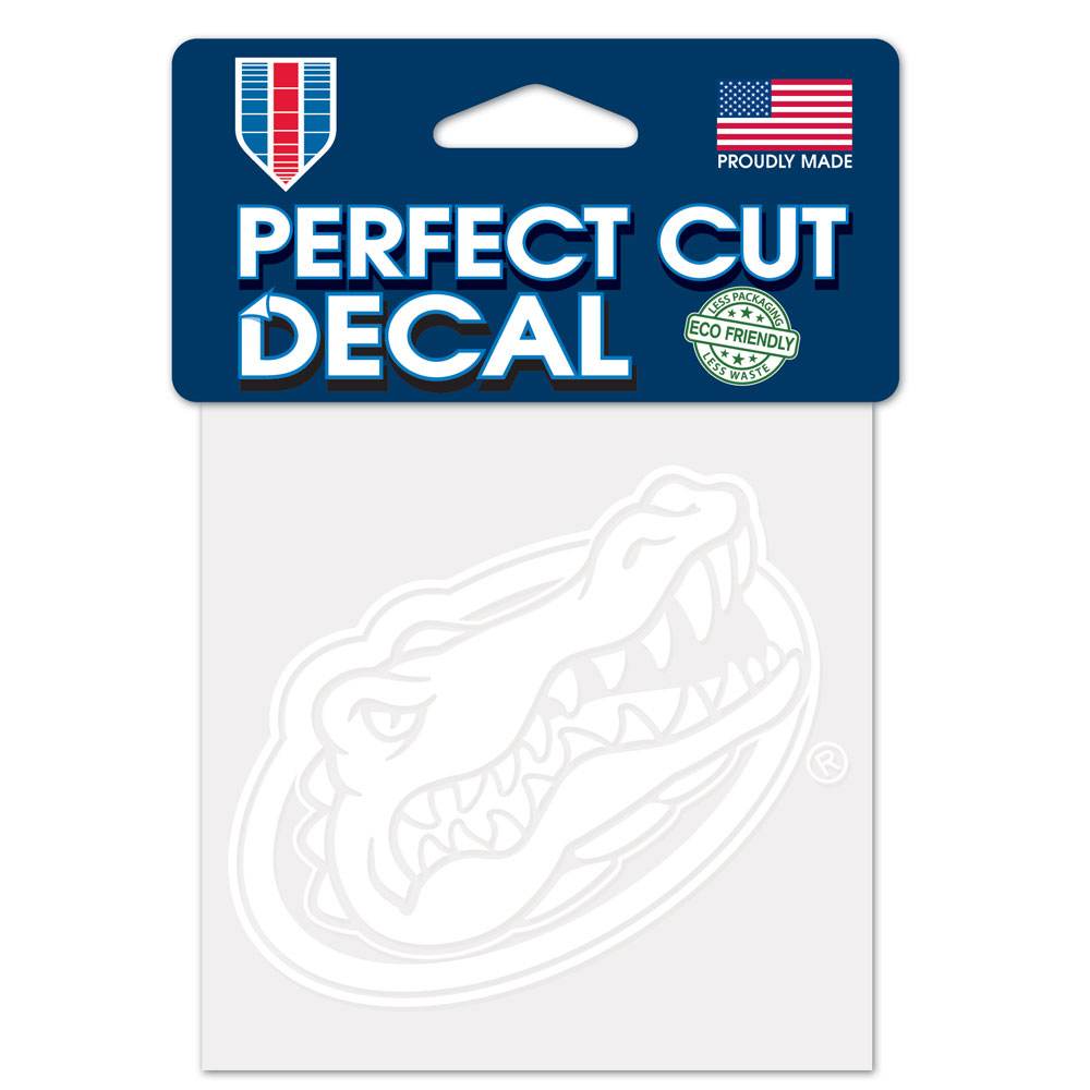Florida Gators Vehicle Decal 4X4 Perfect Cut White Sticker - ToylandEU