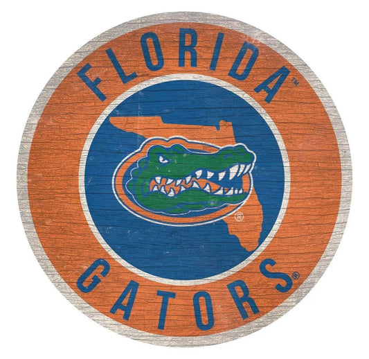  Florida Gators Wood Round Sign 12 Inch State Design -  ToylandEU™