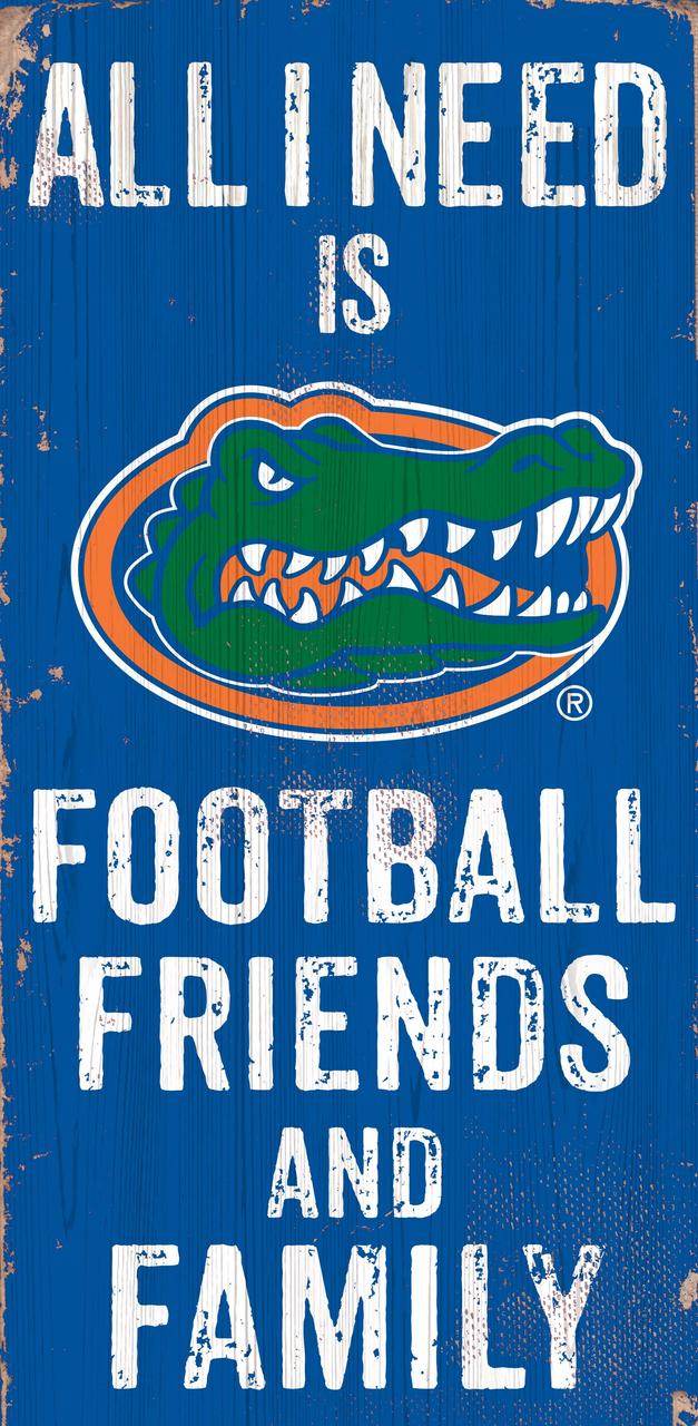 Florida Gators Wood Sign 6x12 Football Friends and Family - ToylandEU