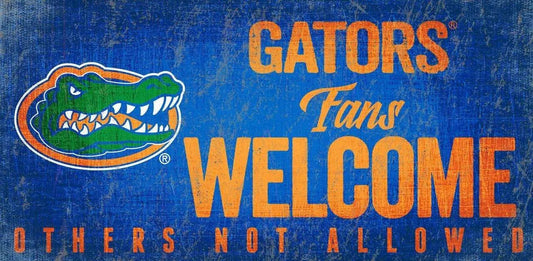  Florida Gators Wood Sign Fans Welcome 12x6 Hanging Rope -  ToylandEU™