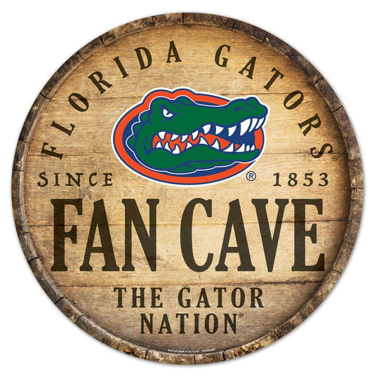 Florida Gators Wood Sign Round 14 Inch Barrel Top Design - ToylandEU