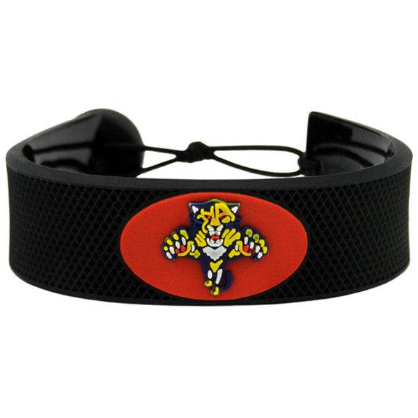Florida Panthers Leather Hockey Bracelet With Ceramic Bead - ToylandEU