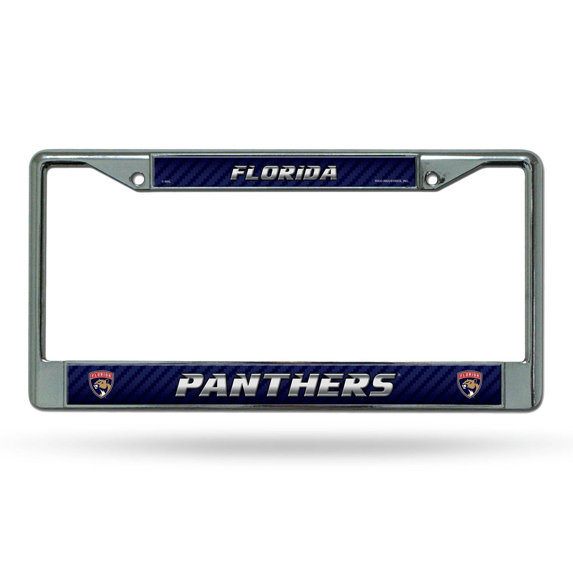 Florida Panthers License Plate Frame Chrome Insert Official - ToylandEU