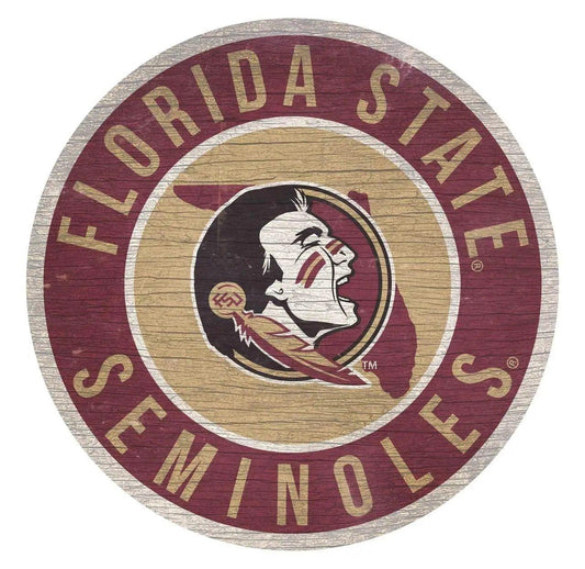  Florida State Seminoles 12 Inch Round Sign With Bracket -  ToylandEU™