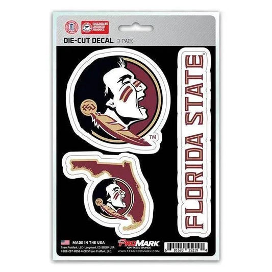  Florida State Seminoles Decal Die Cut Team 3 Pack Bundle -  ToylandEU™