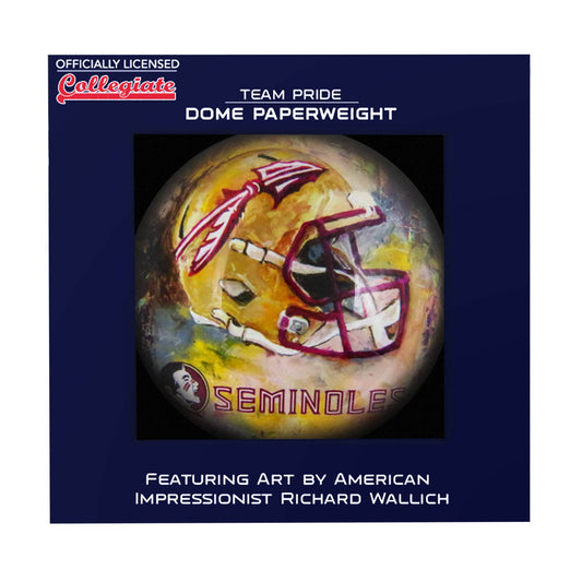 Florida State Seminoles Domed Paperweight Glass Desk Decor - ToylandEU