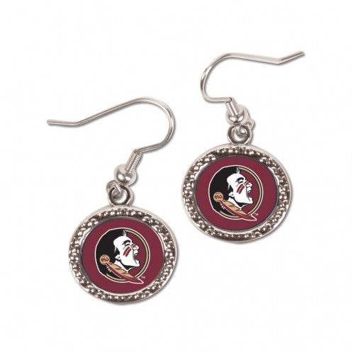 Florida State Seminoles Earrings Round Style Special Order - ToylandEU