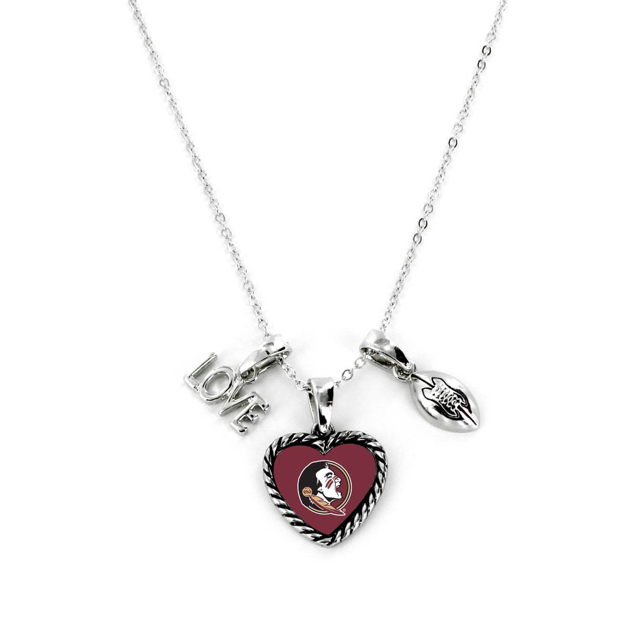 Florida State Seminoles Football Necklace Charm Love - ToylandEU