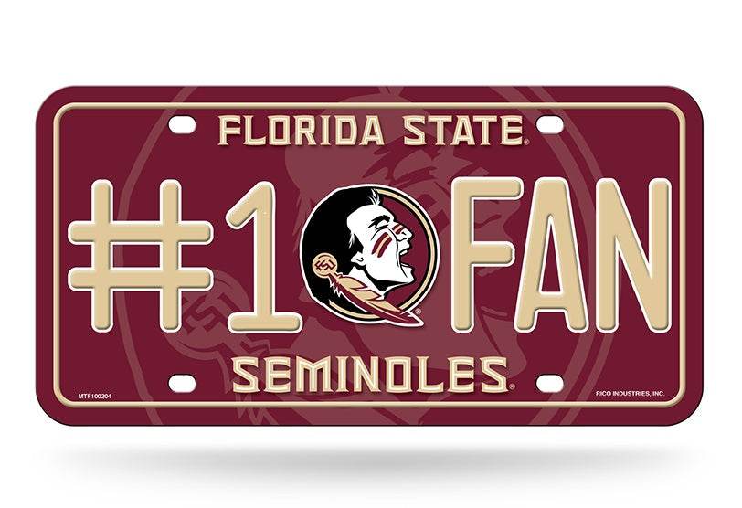 Florida State Seminoles License Plate Aluminum 6x12 - ToylandEU