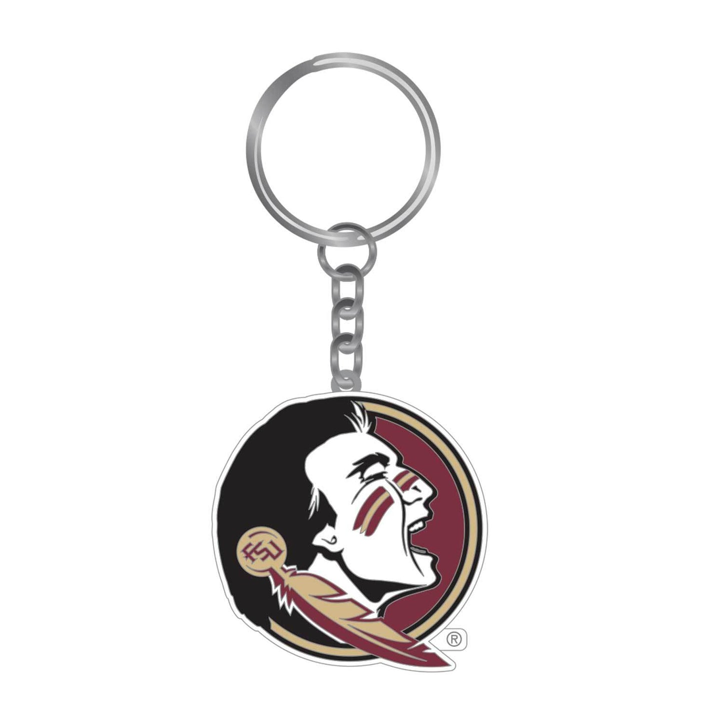 Florida State Seminoles Logo Keychain With Split Ring - ToylandEU