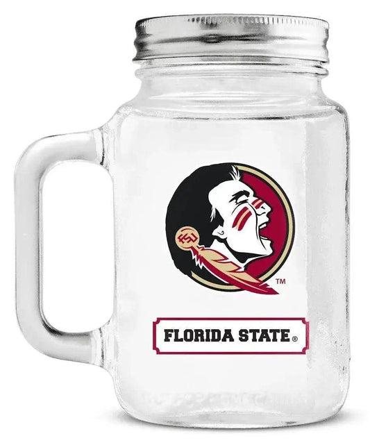  Florida State Seminoles Mason Jar Glass With Lid -  ToylandEU™
