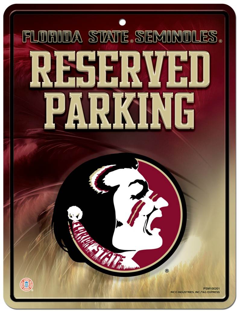 Florida State Seminoles Metal Parking Sign Special Order - ToylandEU