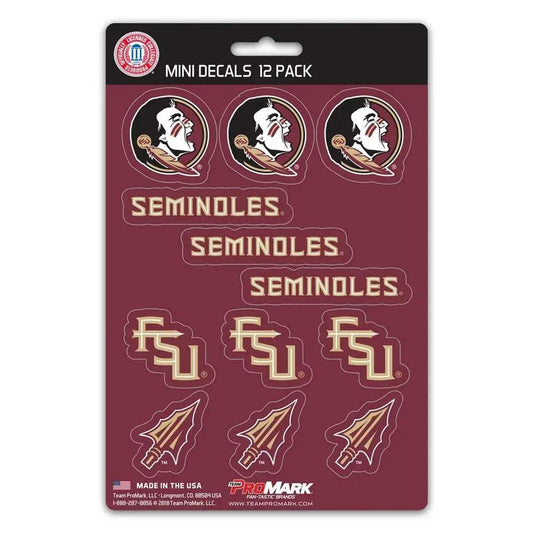  Florida State Seminoles Mini Decal Set 12 Pack Vinyl -  ToylandEU™