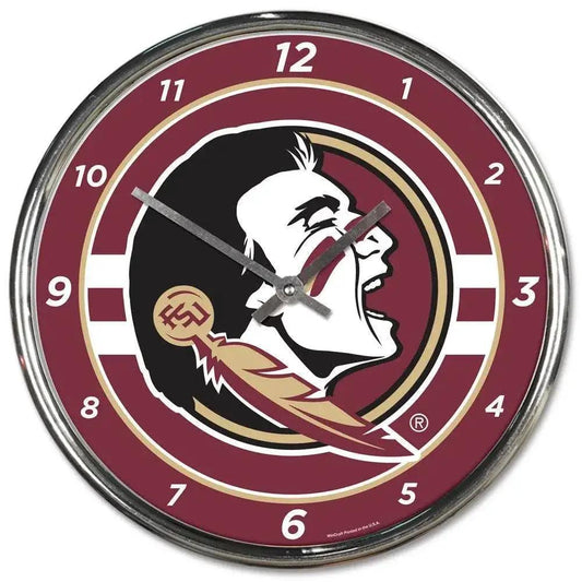 Florida State Seminoles Round Chrome Wall Clock -  ToylandEU™